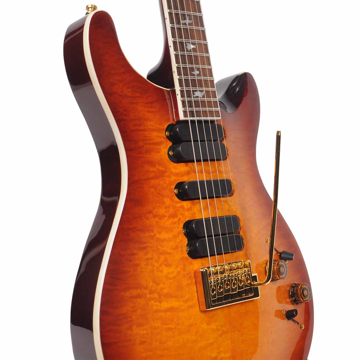Replica* PRS 513 Electric Guitar Amber with PRS HS Case - The