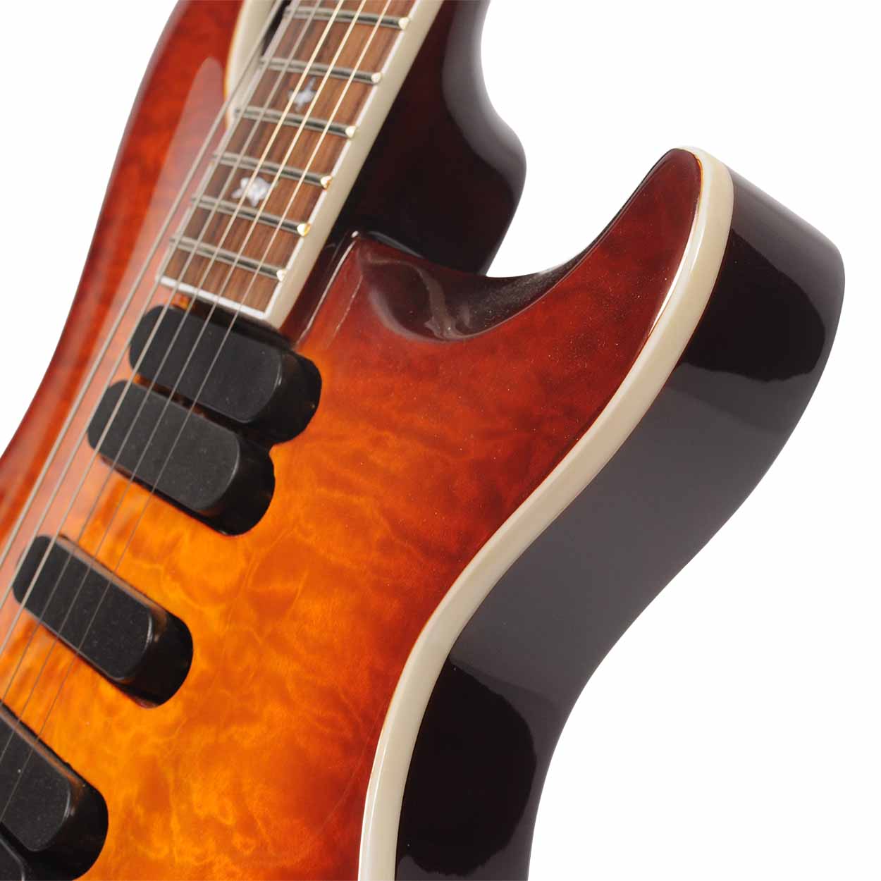 Replica* PRS 513 Electric Guitar Amber with PRS HS Case - The