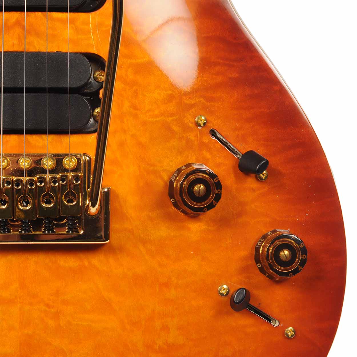 Replica* PRS 513 Electric Guitar Amber with PRS HS Case - The