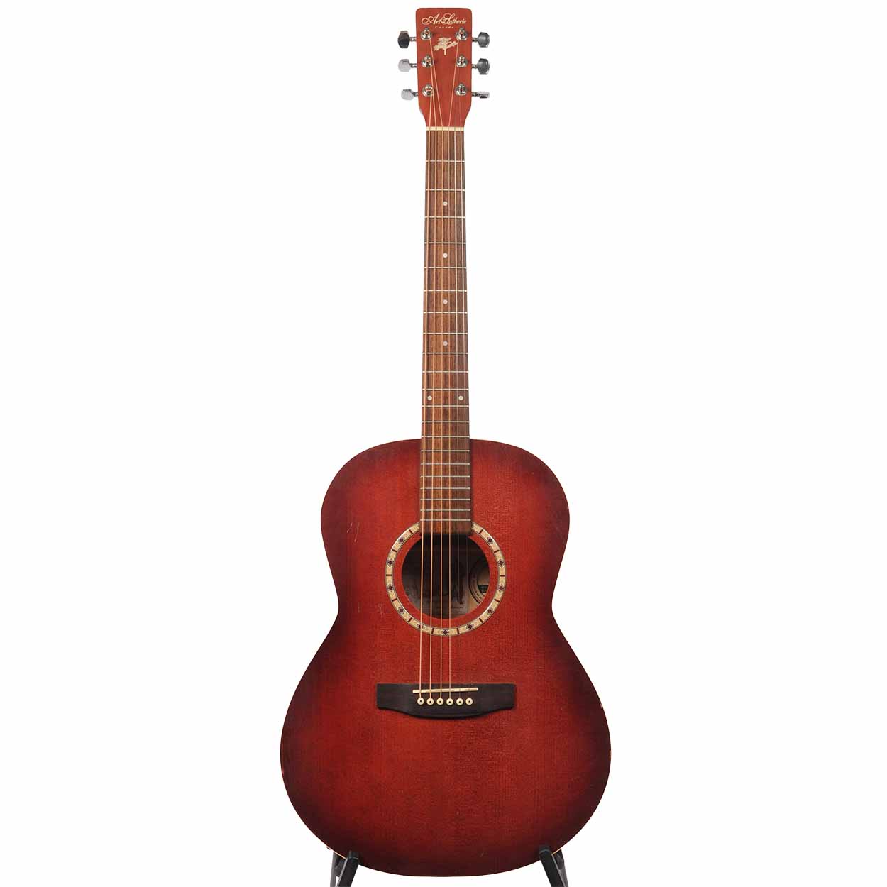 Art & Lutherie Folk Spruce Acoustic Guitar Cherry Burst with