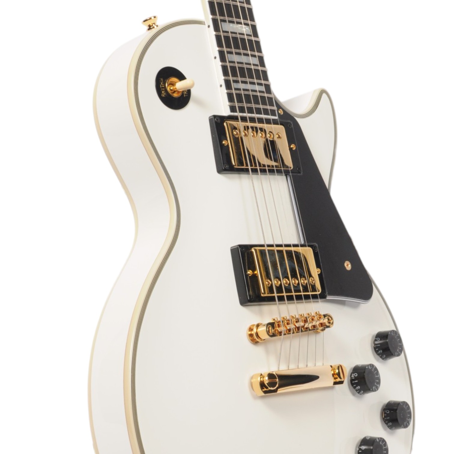 Epiphone Les Paul Custom Alpine White Electric Guitar with Case
