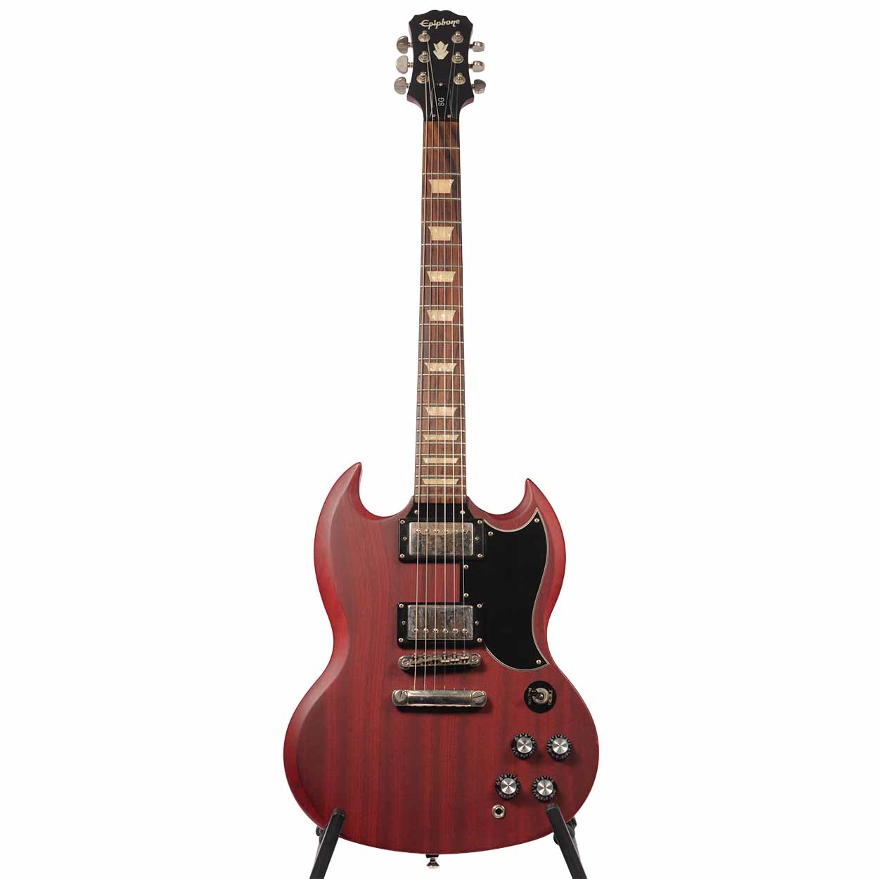 ギター Epiphone SG G-400 / Alnico V / Pure Tone Epiphone 2010 SG G-400 Worn Cherry Electric Guitar Used - The