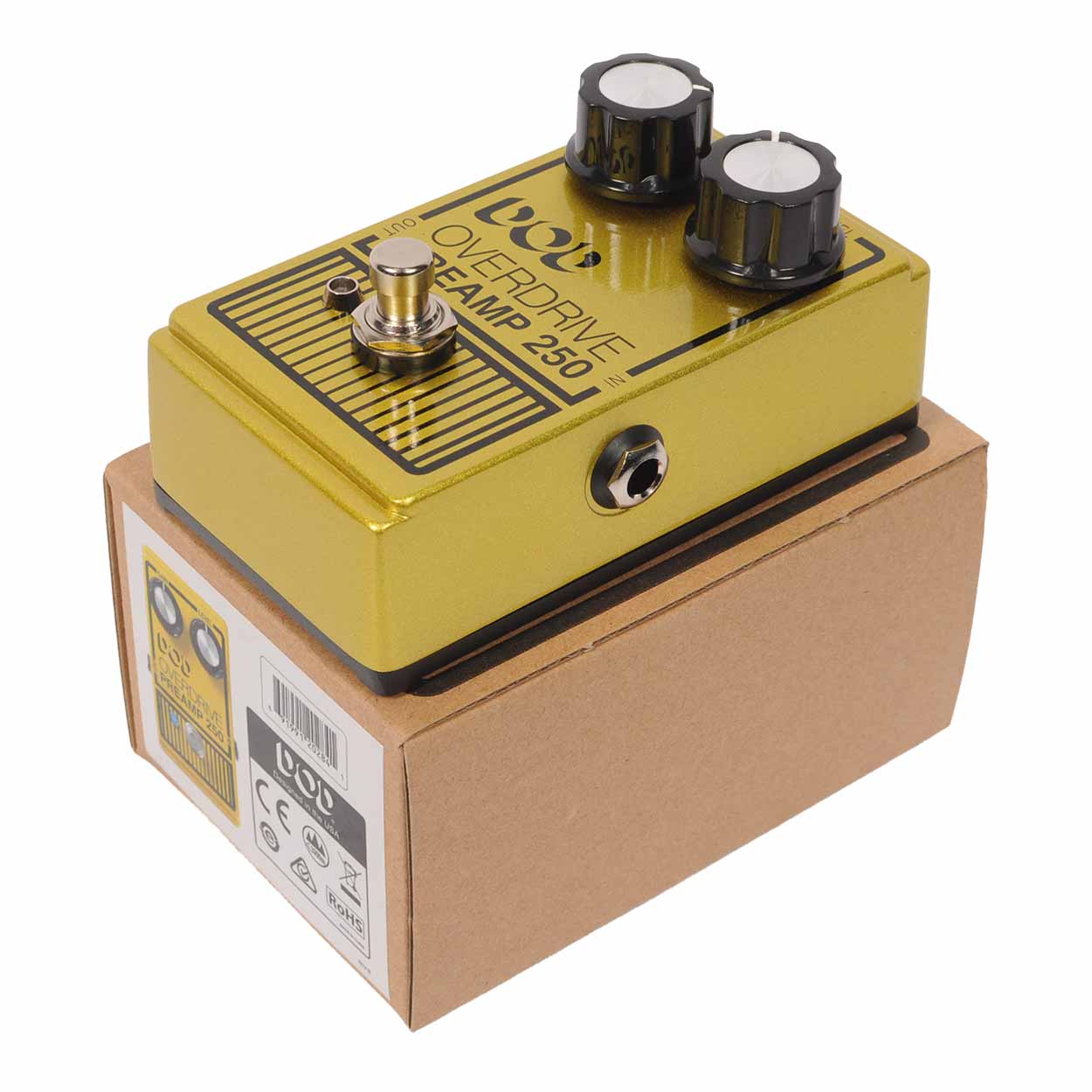 DOD OVERDRIVE PREAMP 250 ゴールド DOD Overdrive Preamp 250 Pedal Used - The Music Den