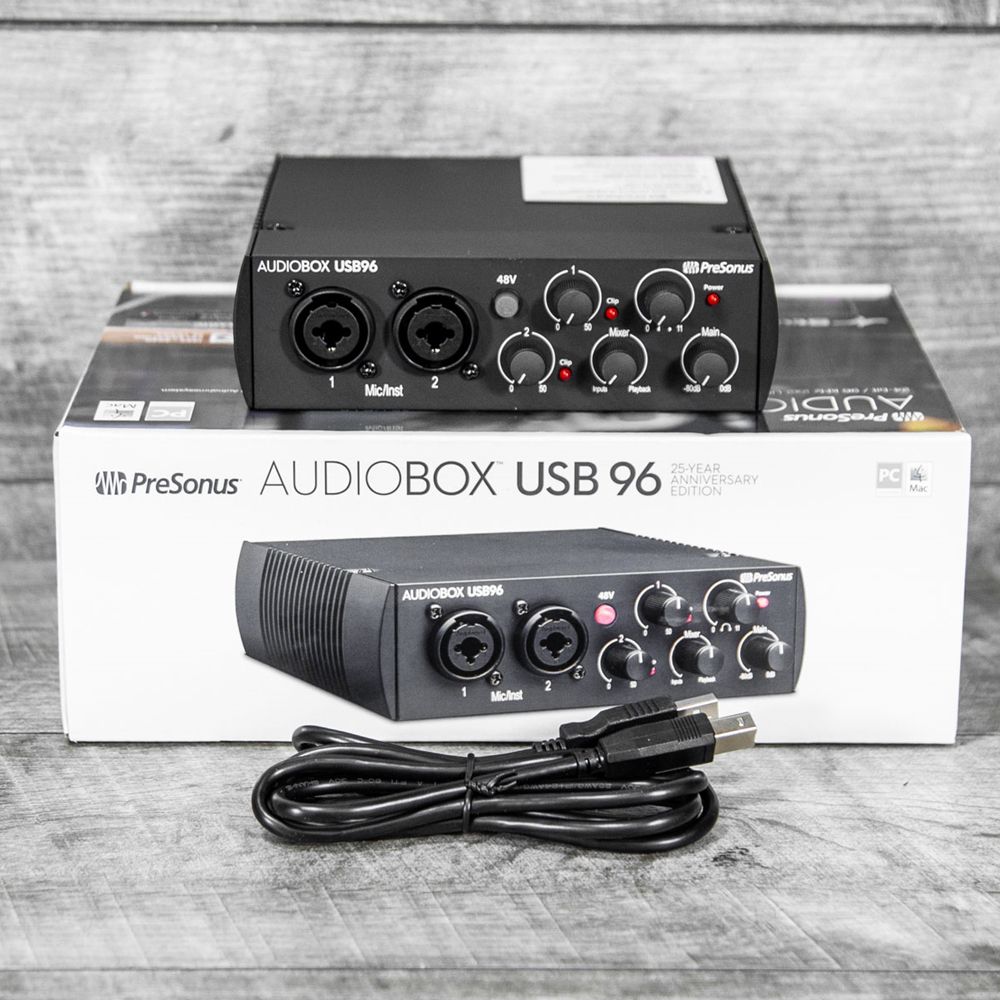 Presonus AudioBox USB 96 - 25th Anniversary Edition w/ StudioONE Software -  Black