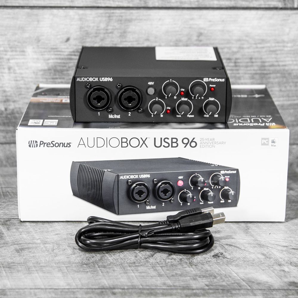 Presonus AudioBox USB 96 - 25th Anniversary Edition w/ StudioONE Software - Black - The Music