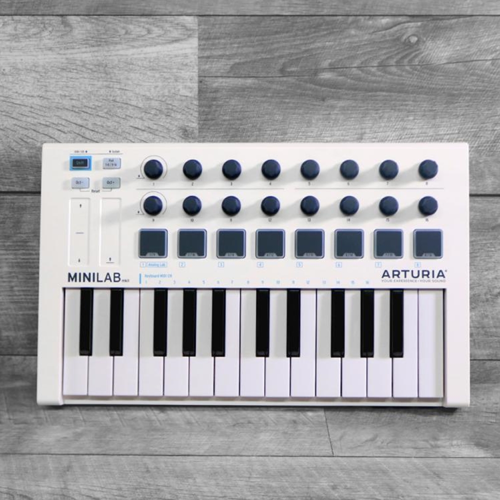 DTM・DAW Arturia MiniLab MkII White Arturia MINILAB MkII USB Controller - White - The Music Den