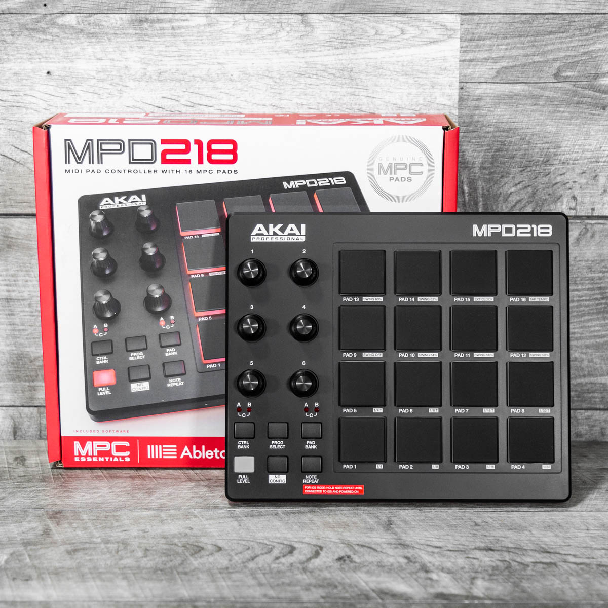 Akai MPD218 USB Pad Controller with RGB - The Music Den