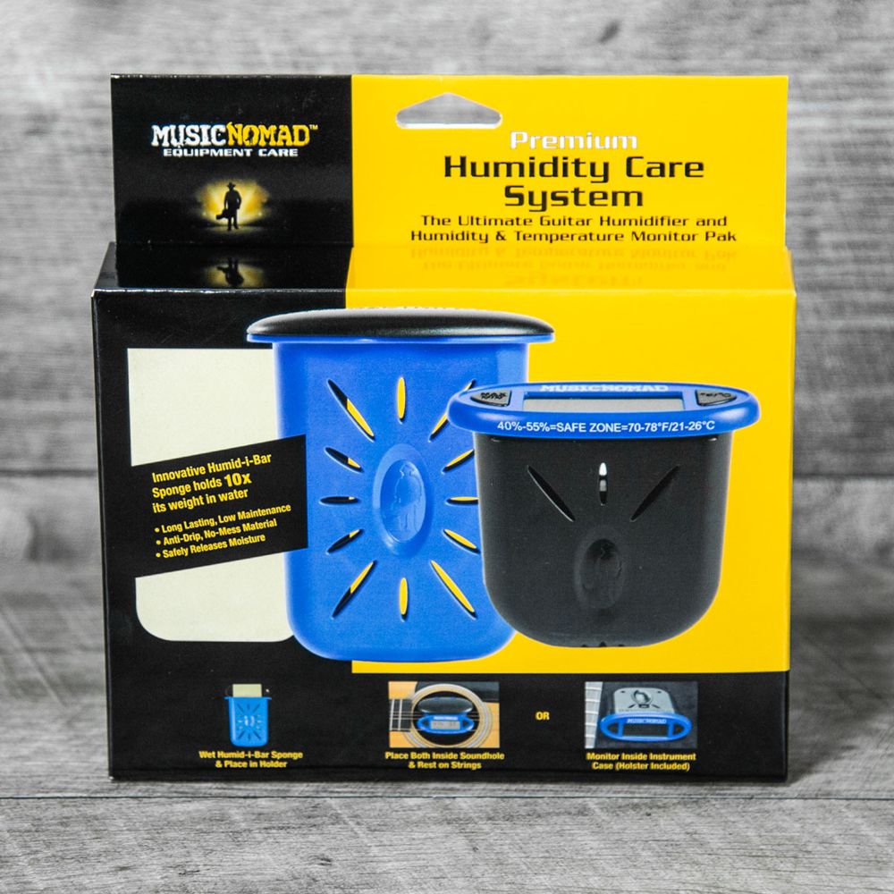 Music Nomad MN306 Premium Humidity Care System - Humitar & HumiReader