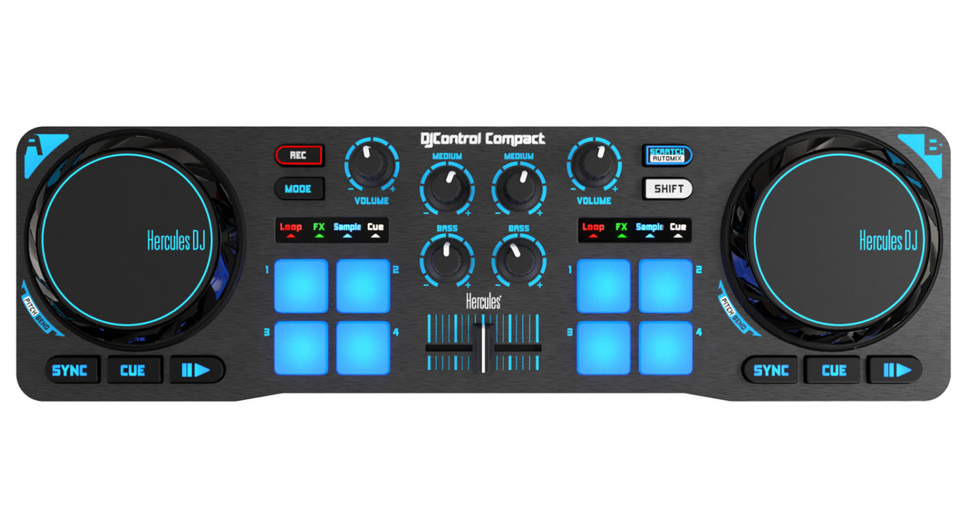 Hercules DJ DJControl Mix DJ Controller for iOS and Android Devices - The  Music Den