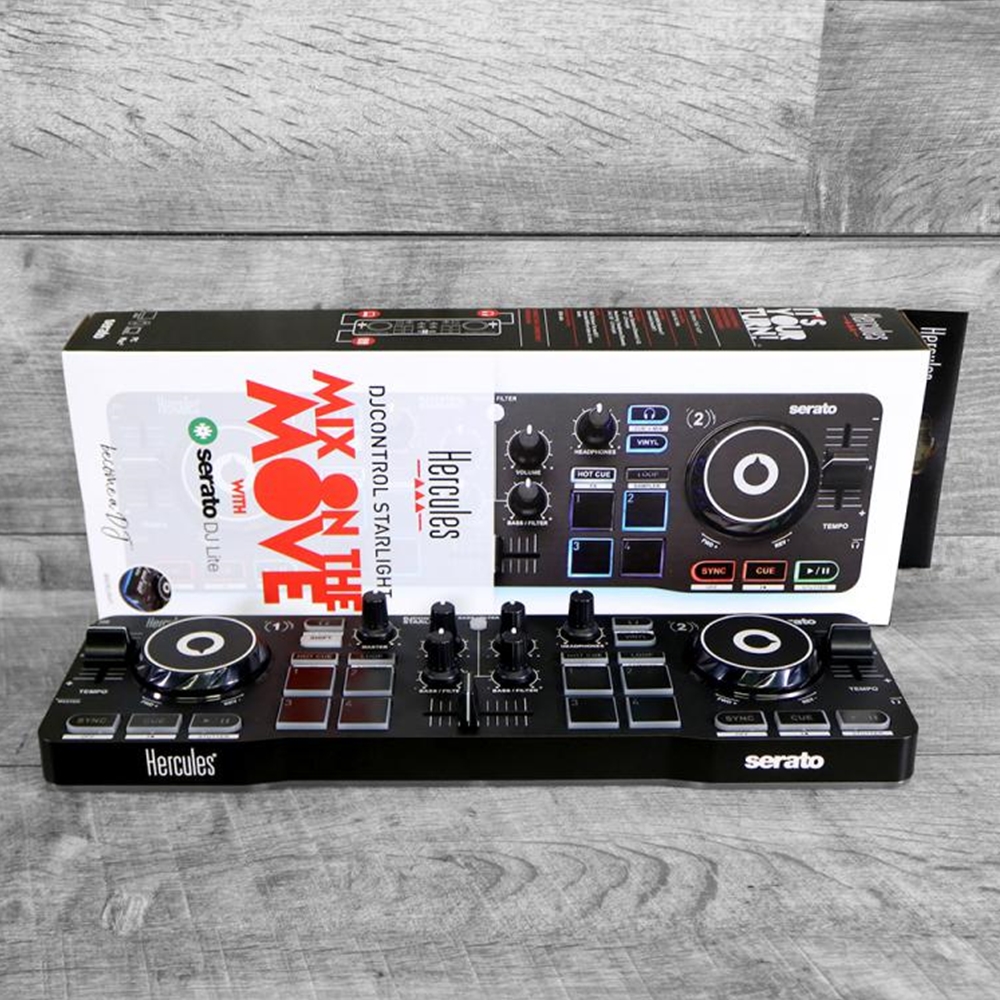Hercules DJ DJ Control Starlight Ultra-Portable DJ Controller for
