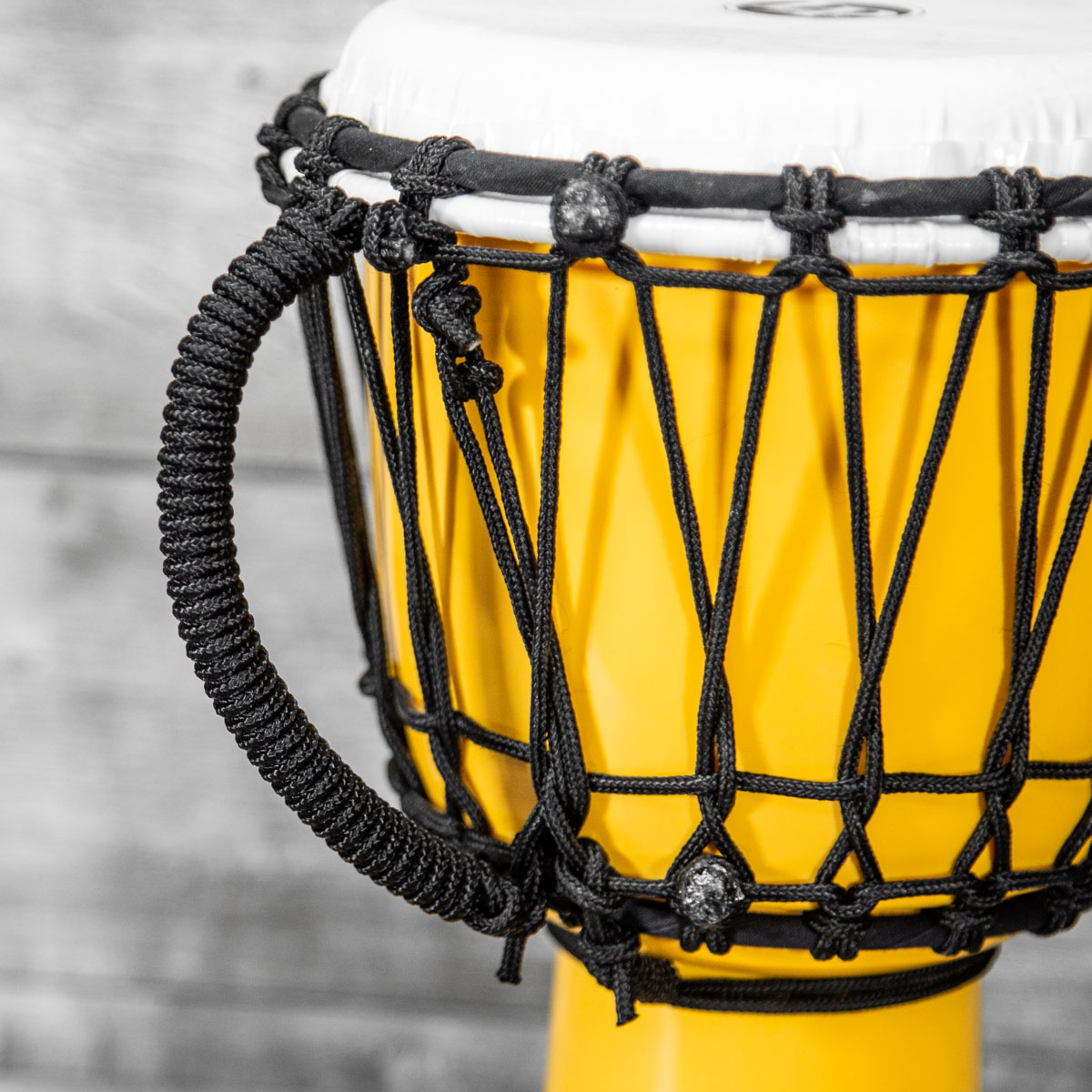 Latin Percussion LP World 7in Rope Circle Djembe Yellow - The