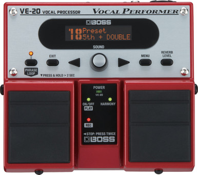 Boss VE-20 Vocal Performer Vocal Effects Pedal - The Music Den