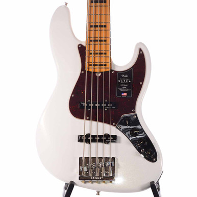 Fender American Ultra Jazz Bass® V - Arctic Pearl - The