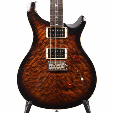PRS SE Custom 24 - Quilt Package - Black Gold Sunburst - The Music Den
