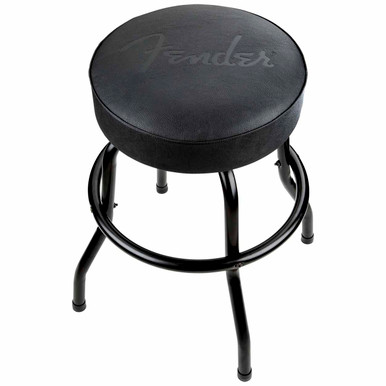 驚きの価格が実現！ Fender® Embossed 24 Black/Black, Barstool, Logo Black スツール