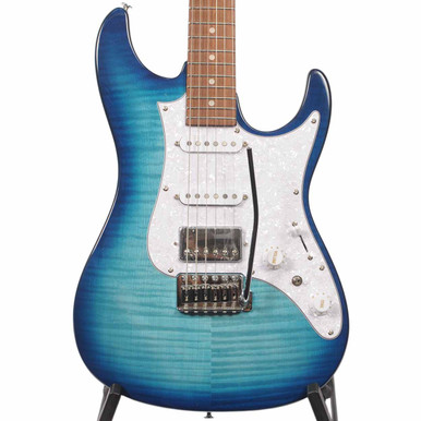 Ibanez AZ22S1F Electric Guitar - Transparent Turquoise Burst - The