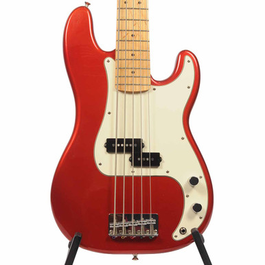 Squier 2014 Vintage Modified Precision Bass V - Candy Apple Red w