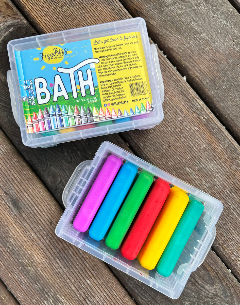 It's time to draw the bath! Bath Crayons - Fizz Bizz LLC