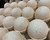 Our 6 ounce Beignet bath bomb. Nothing says French Market like this bath bomb.