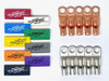 Sky High Car Audio 4 Gauge Copper or Tinned Copper Ring Terminals 3/8" Hole w/ Heat Shrink Tubing - 10 Pack