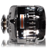 170 Am Racing Alternator - 63-85 GM - Chrome (Includes 2 Pulleys)