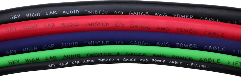 Sky High Car Audio Tinned OFC 4/0 XL 