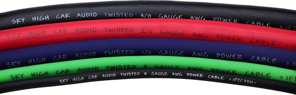 Sky High Car Audio OFC 4/0 XL Gauge - 25ft Coil