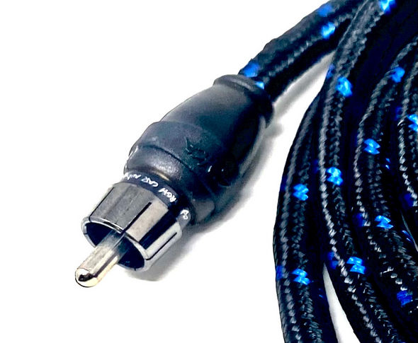 Sky High Car Audio - 1-Channel Triple Shielded RCA for Strapping - 1ft-12ft