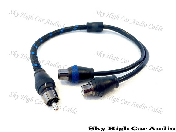 Sky High Car Audio Triple Shielded Y Splitters