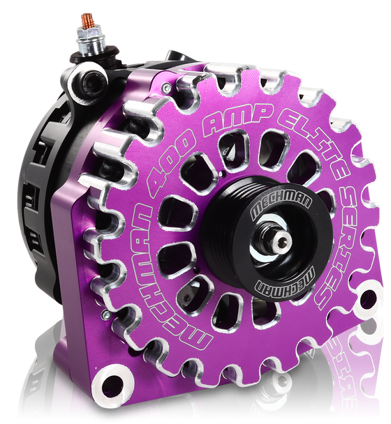 High Output 400 Amp Purple Billet Alternator For 14-18 GM Silverado Sierra Suburban Tahoe Escalade