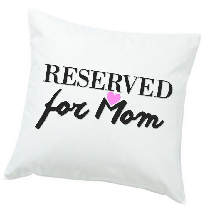 Reserved For Mom with Heart Throw Pillow or Cover