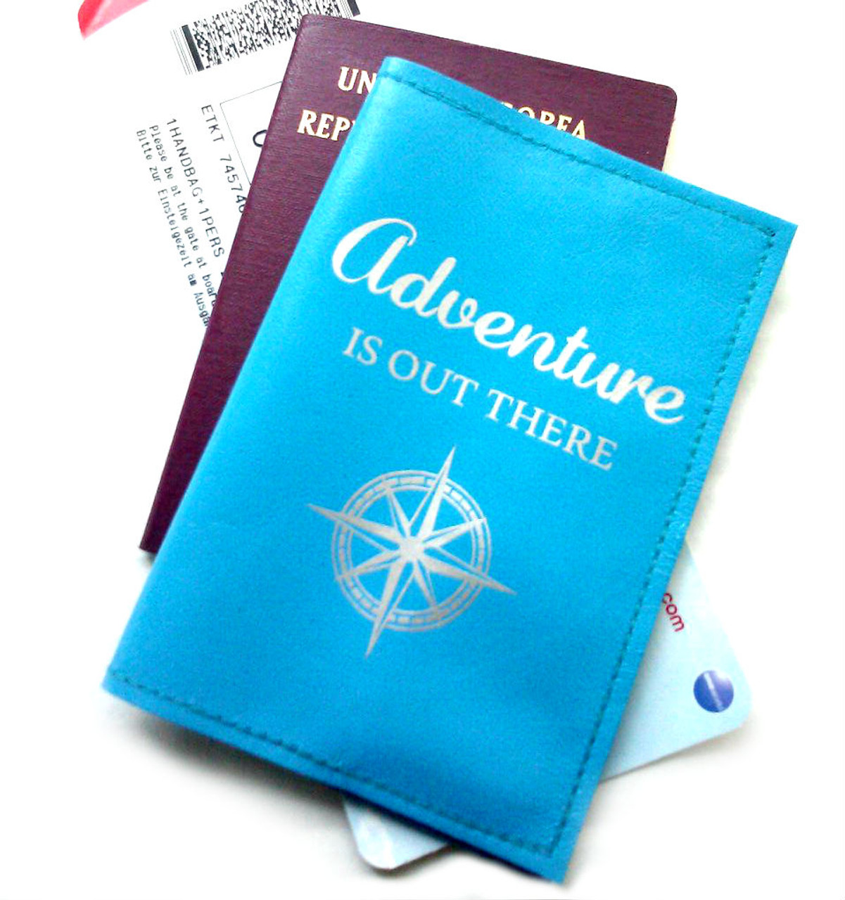 Adventure Design Leather Personalized Passport Cover