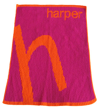 personalized cashmere blanket