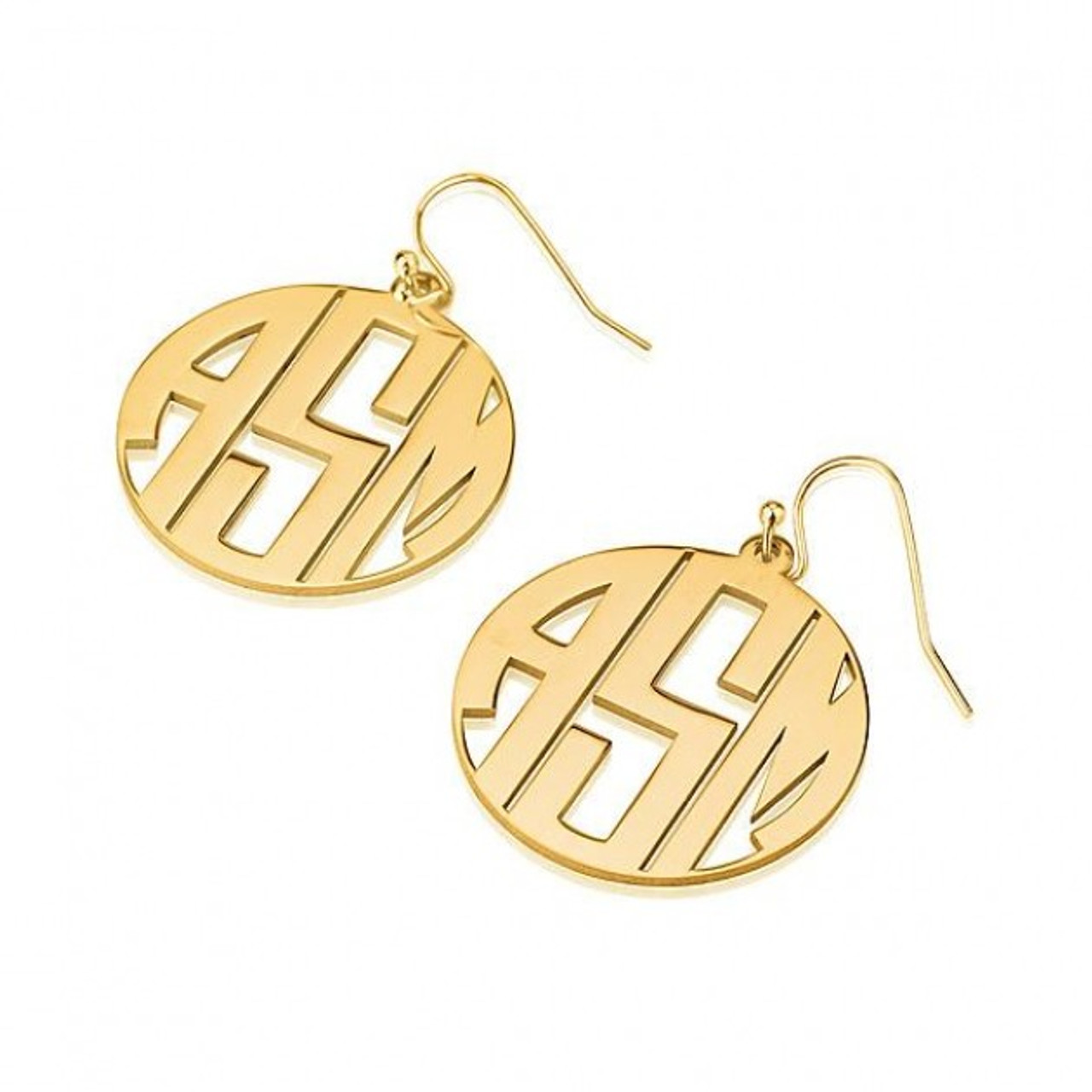 Monogram earrings