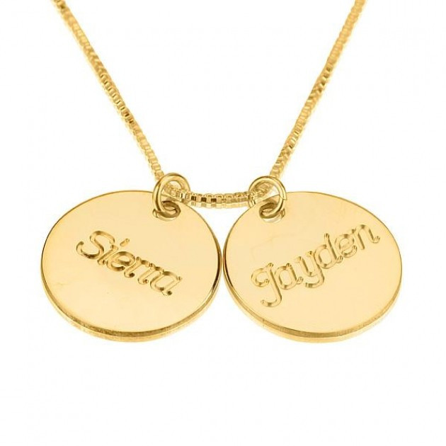 24K Gold Plated Personalized Name 
