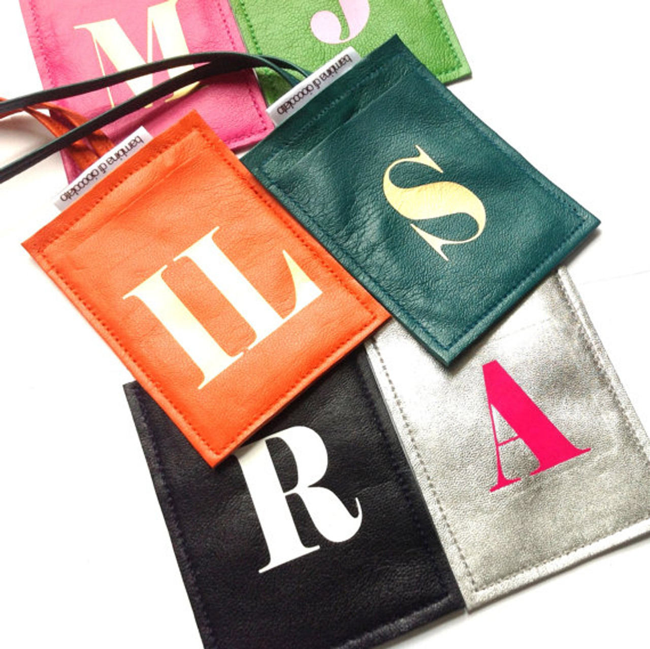 Scroll Initial Luggage Tags