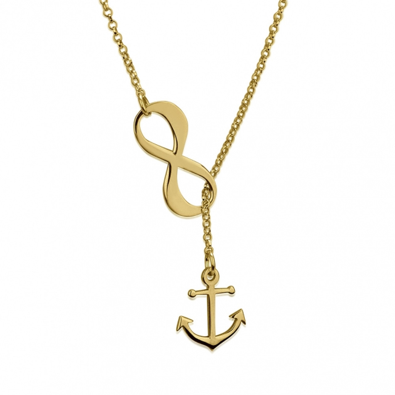 14K Yellow Gold Anchor Charm Pendant P037 – ELI ADAMS JEWELERS