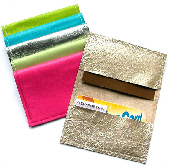 Men's Metro Monogram Leather Business Card Holder