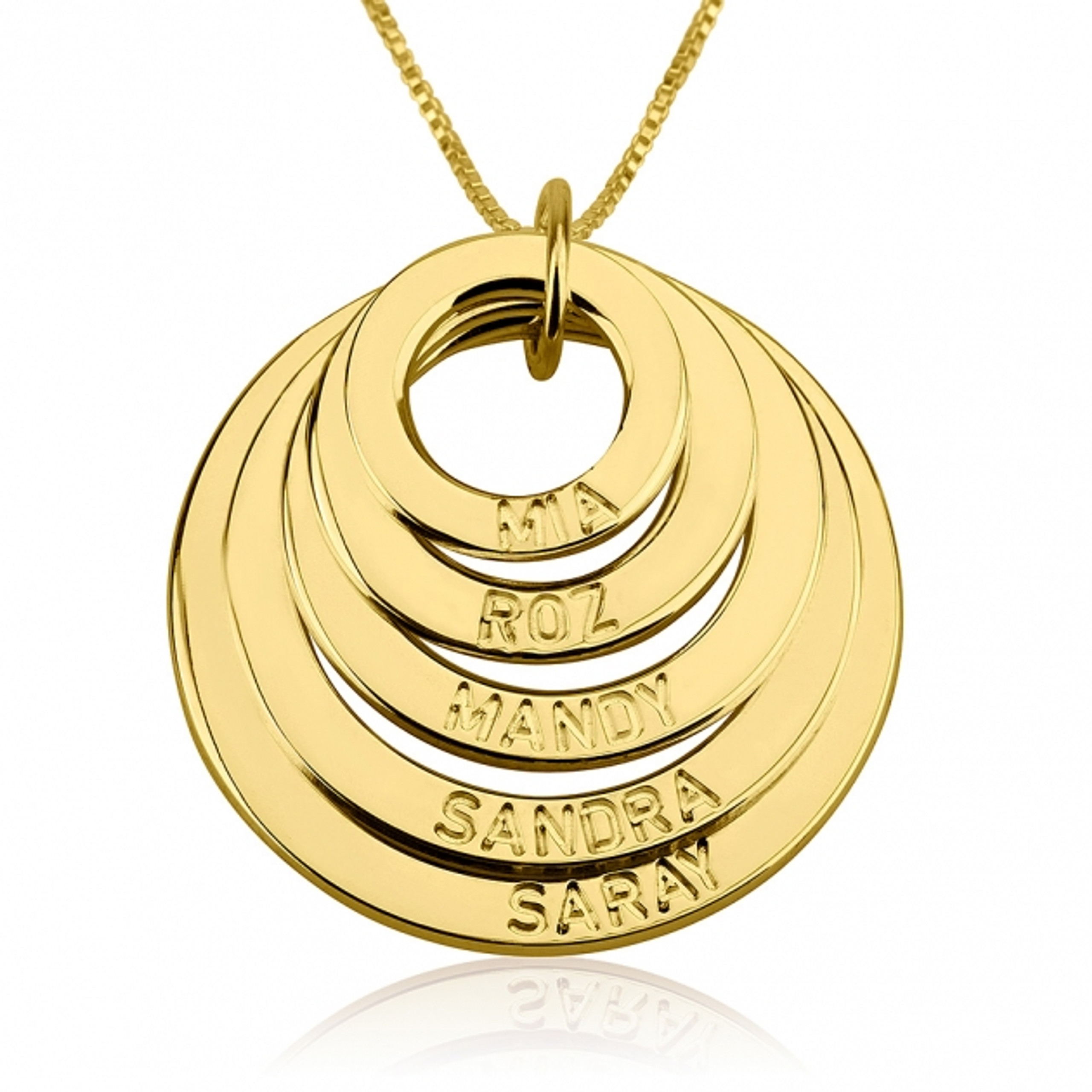 Gold necklace ring Clearance