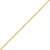 24K Gold Plated Vertical Bar Necklace - Box Chain