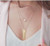 Personalized 24K Gold Plated Vertical Bar Necklace