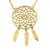 Dream Catcher Necklace - 24K Gold Plated
