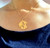  3 Capital Letters 24K Gold Plated Circle Monogram Necklace