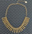 Farrah Brushed Gold  Necklace - Gold Plated