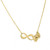 24K Gold Plated Personalized Infinity Necklace with Initials