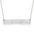 Personalized Engraved Roman Numeral Bar Necklace - Sterling Silver