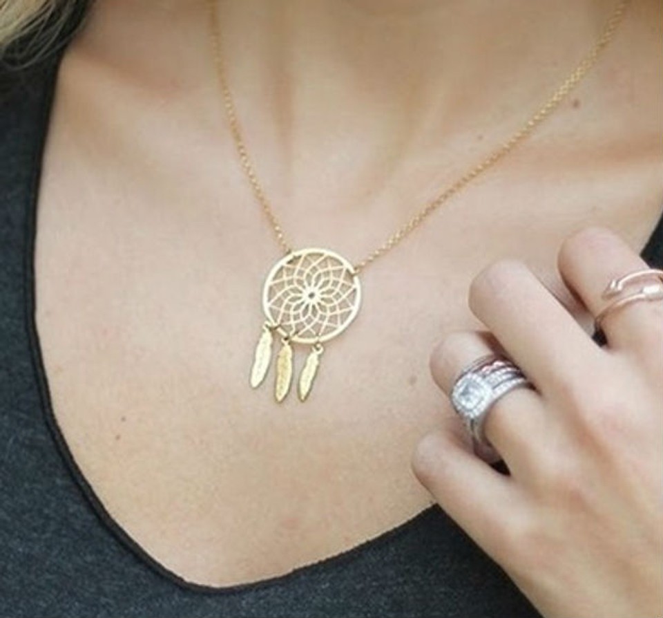 Dream catcher necklace Clearance