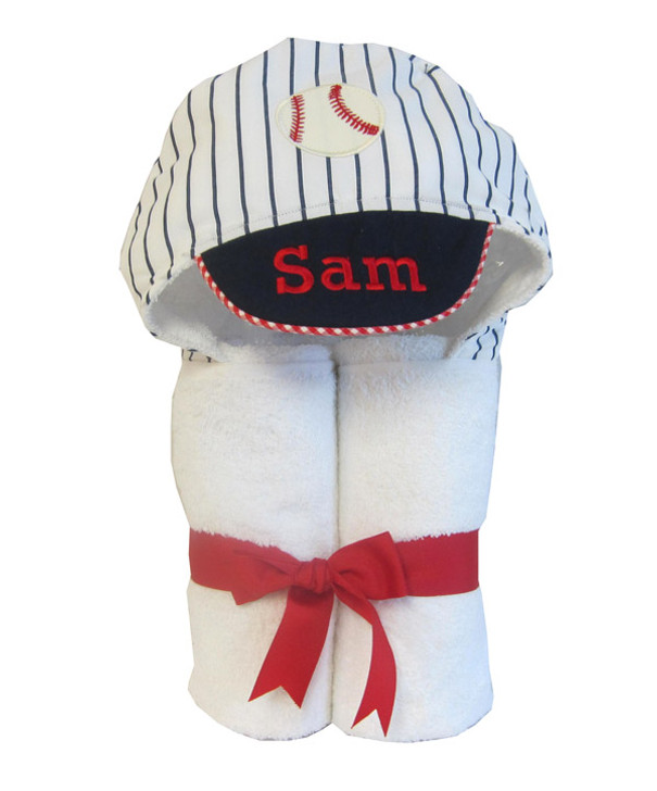 3 Marthas Baseball Towel -  Personalized Baby Gift