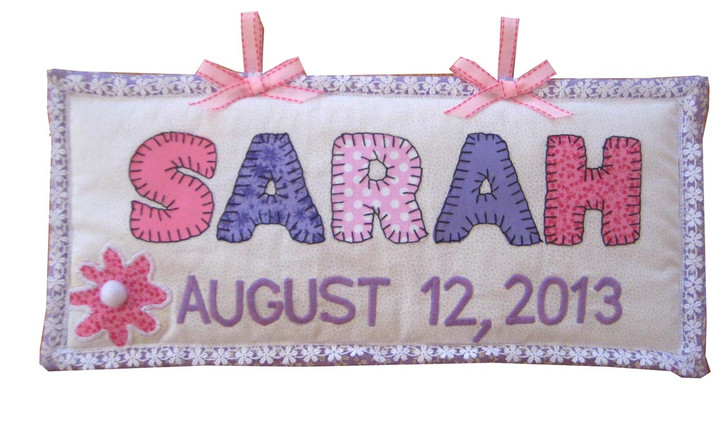 HAND MADE CUSTOM NAME WALL HANGING FABRIC LETTERS 