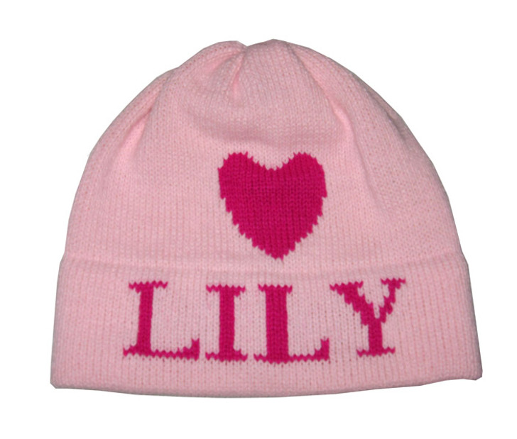 Baby Hat - Personalized  Butterscotch Baby Heart